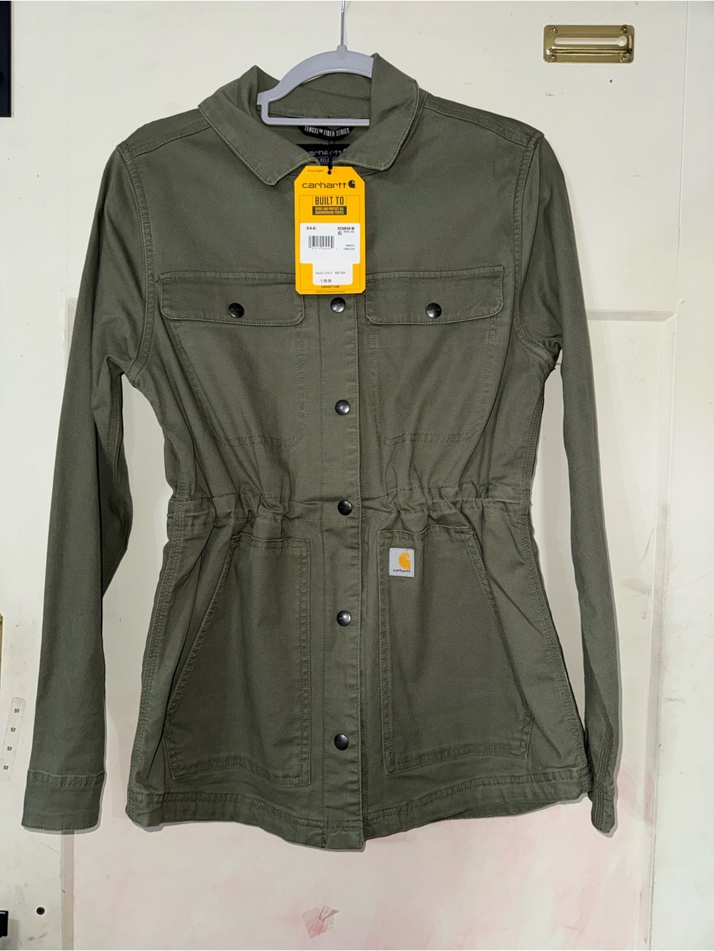 Carhartt Women’s Olive Green Drawstring Utility Jacket